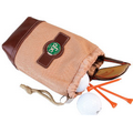 Leather & Canvas Valuables Pouch